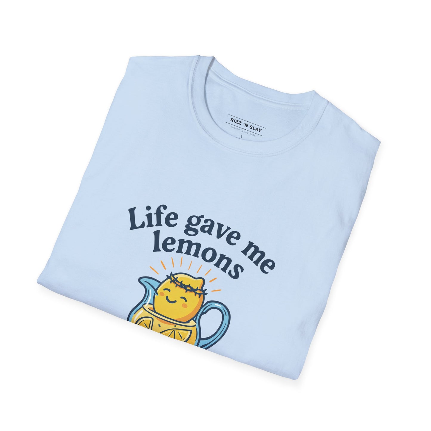 Life Gave Me Lemons But Jesus Is Making Lemonade Christian T-Shirt, Cute Inspirational Faith Tee, Funny Jesus Shirt for Women Men Youth