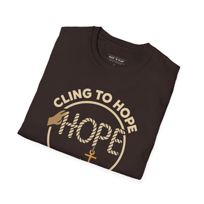 Cling to hope, trust in God - HOPE Anchor Tee — Christian Hope Rope & Anchor Graphic T-Shirt