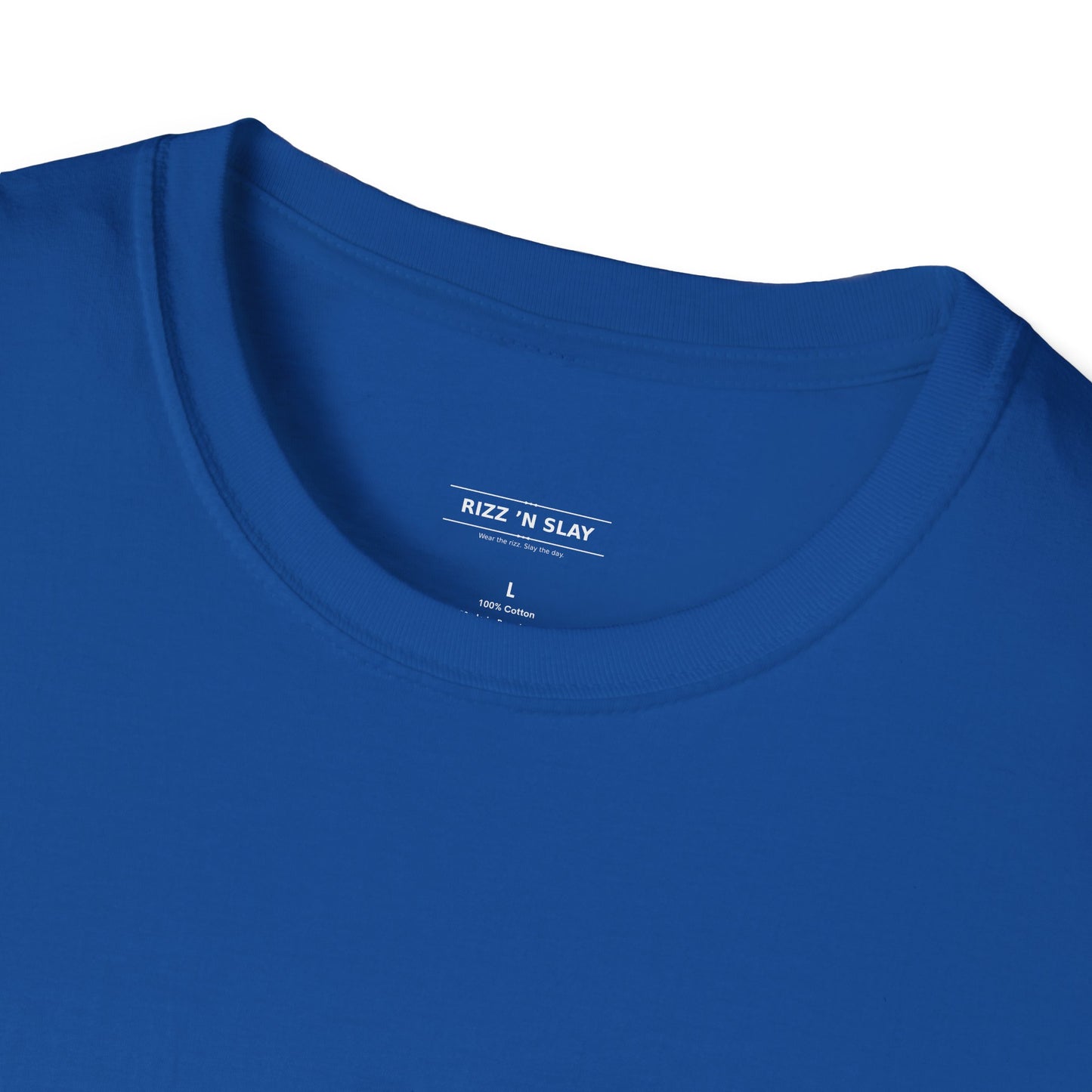 Rizz N Slay Logo Tee - Unisex Cotton Crew Tee with 'Wear the Rizz Slay the Day' Slogan