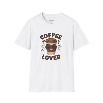 Coffee Lover T-Shirt - Unisex Softstyle Tee, Gift for Coffee Enthusiasts, Trendy Apparel, Casual Wear, Perfect for Birthdays, Celebrations