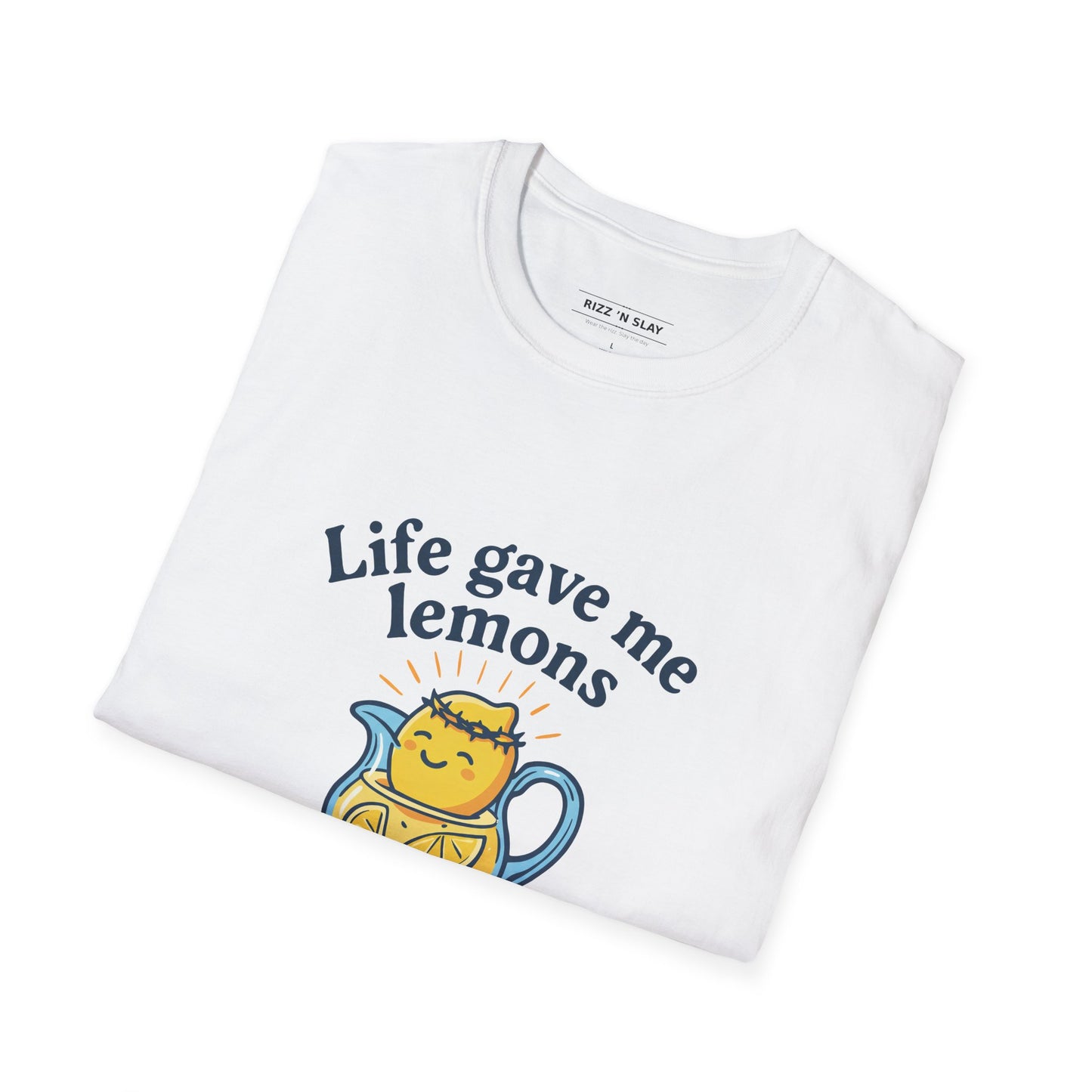 Life Gave Me Lemons But Jesus Is Making Lemonade Christian T-Shirt, Cute Inspirational Faith Tee, Funny Jesus Shirt for Women Men Youth