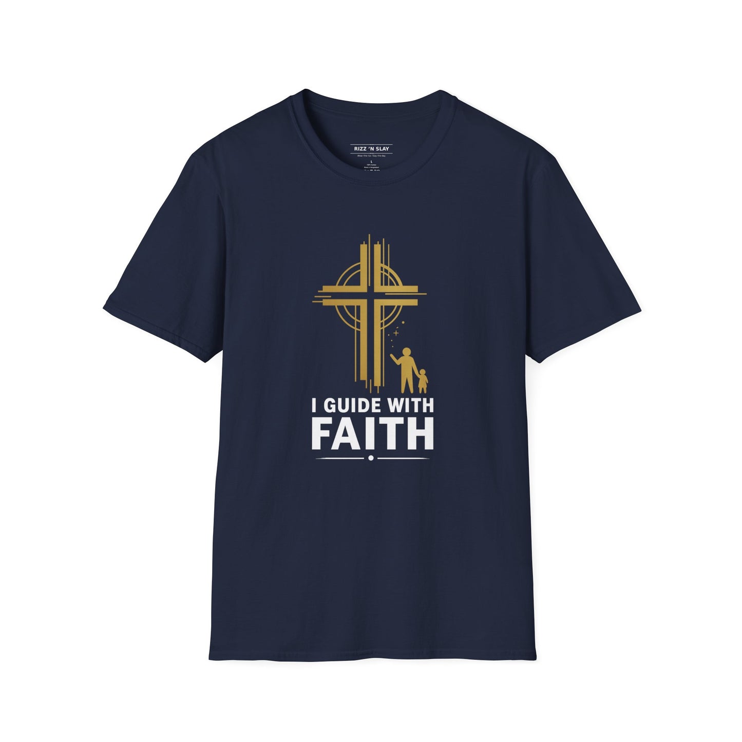 I GUIDE WITH FAITH T-Shirt — Mentor & Father Faith Leadership Tee