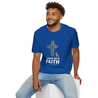 I GUIDE WITH FAITH T-Shirt — Mentor & Father Faith Leadership Tee