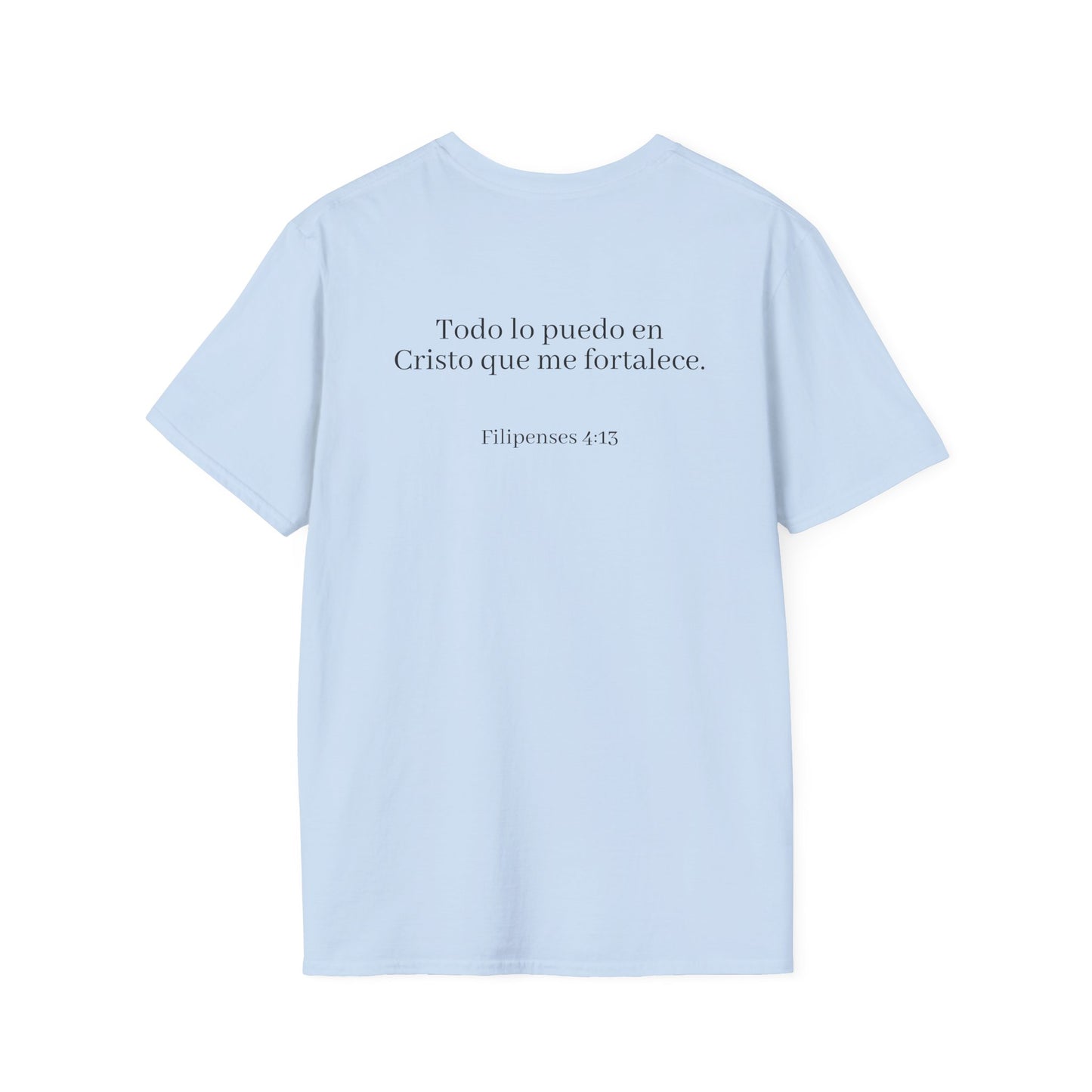 Todo lo Puedo en Cristo | Camiseta Cristiana Filipenses 4:13, Playera de Fe, Camiseta Religiosa Bíblica, Inspiración Espiritual, Regalo Cristiano Unisex