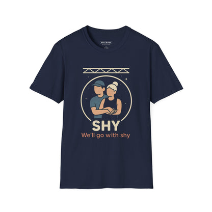 Shy — Crowd Cam Cuddle Tee | Dark, Unisex Oversized Boxy Tee
