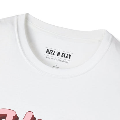 Kiss Me Graphic Tee - Pink Retro Script Valentine's Day Shirt