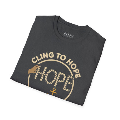 Cling to hope, trust in God - HOPE Anchor Tee — Christian Hope Rope & Anchor Graphic T-Shirt
