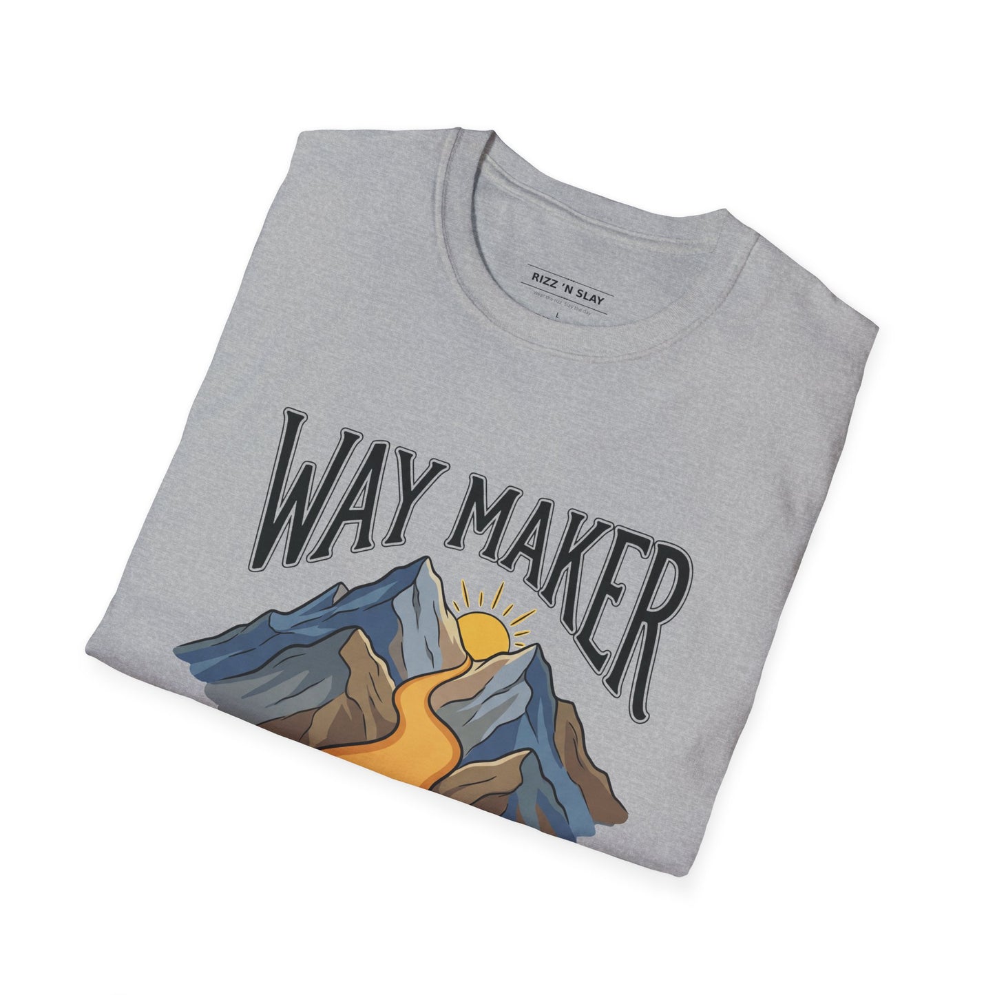Way Maker Mountain T-Shirt — Inspirational Faith Graphic Tee