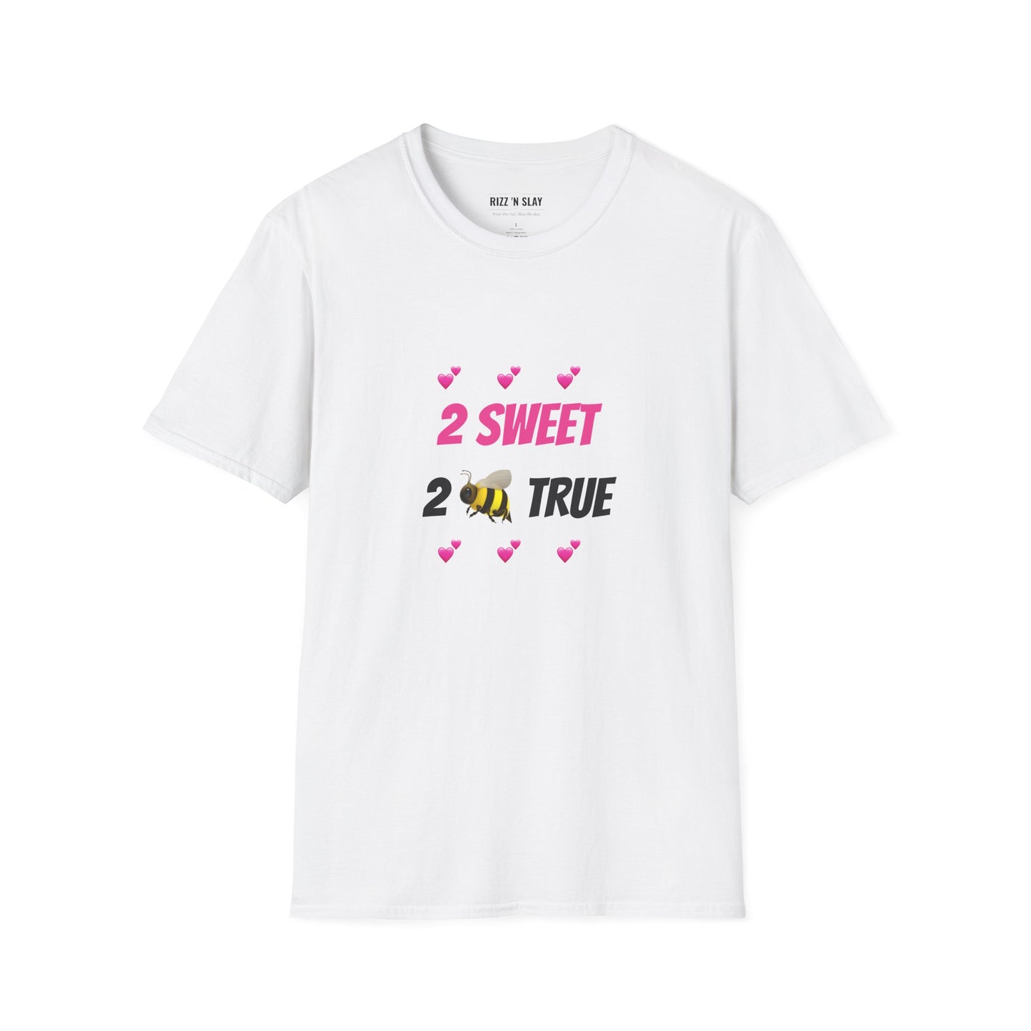 2 Sweet 2 Bee True - Cute Bee Graphic Tee for Friends & Valentine’s