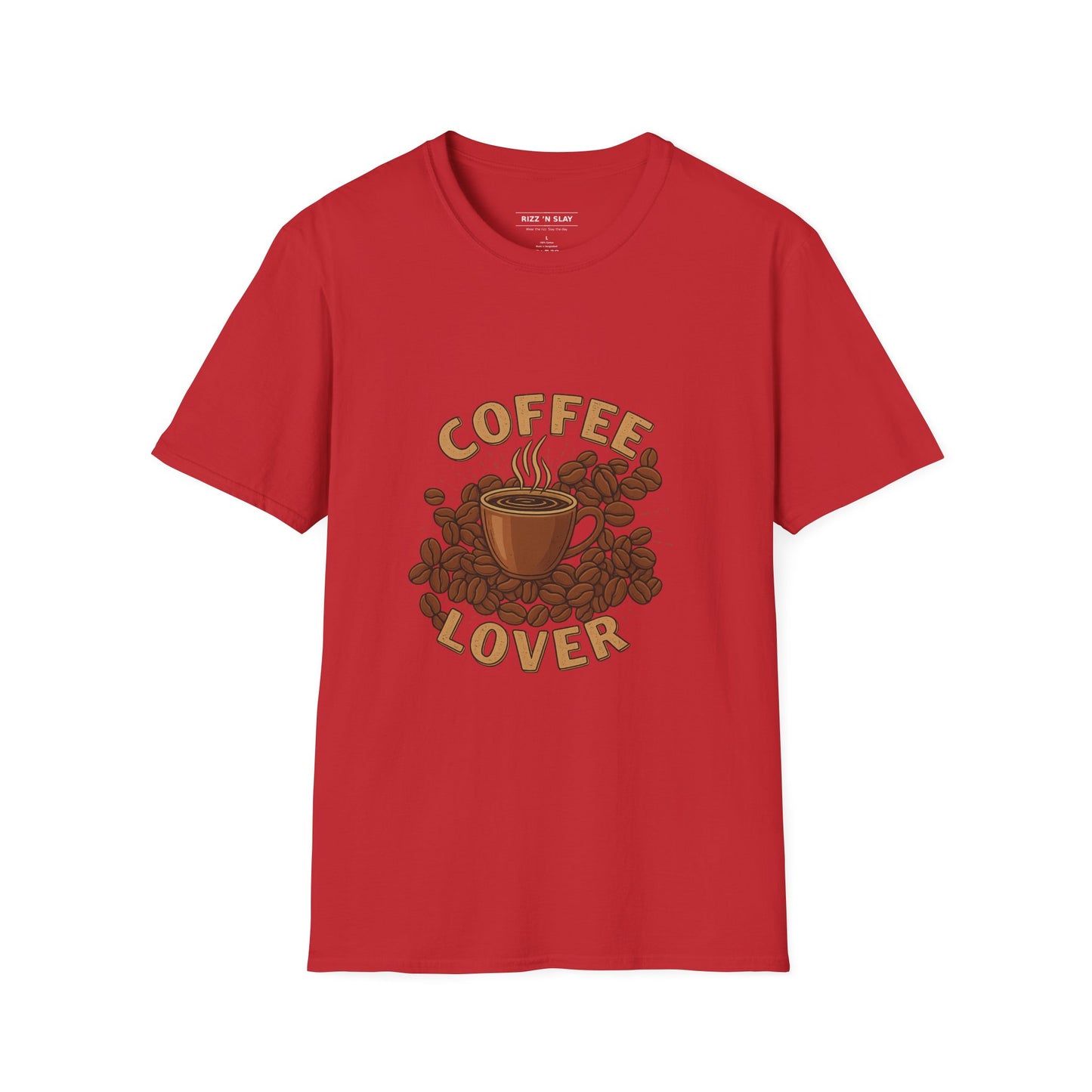 Coffee Lover T-Shirt — Vintage Steaming Cup & Beans Tee