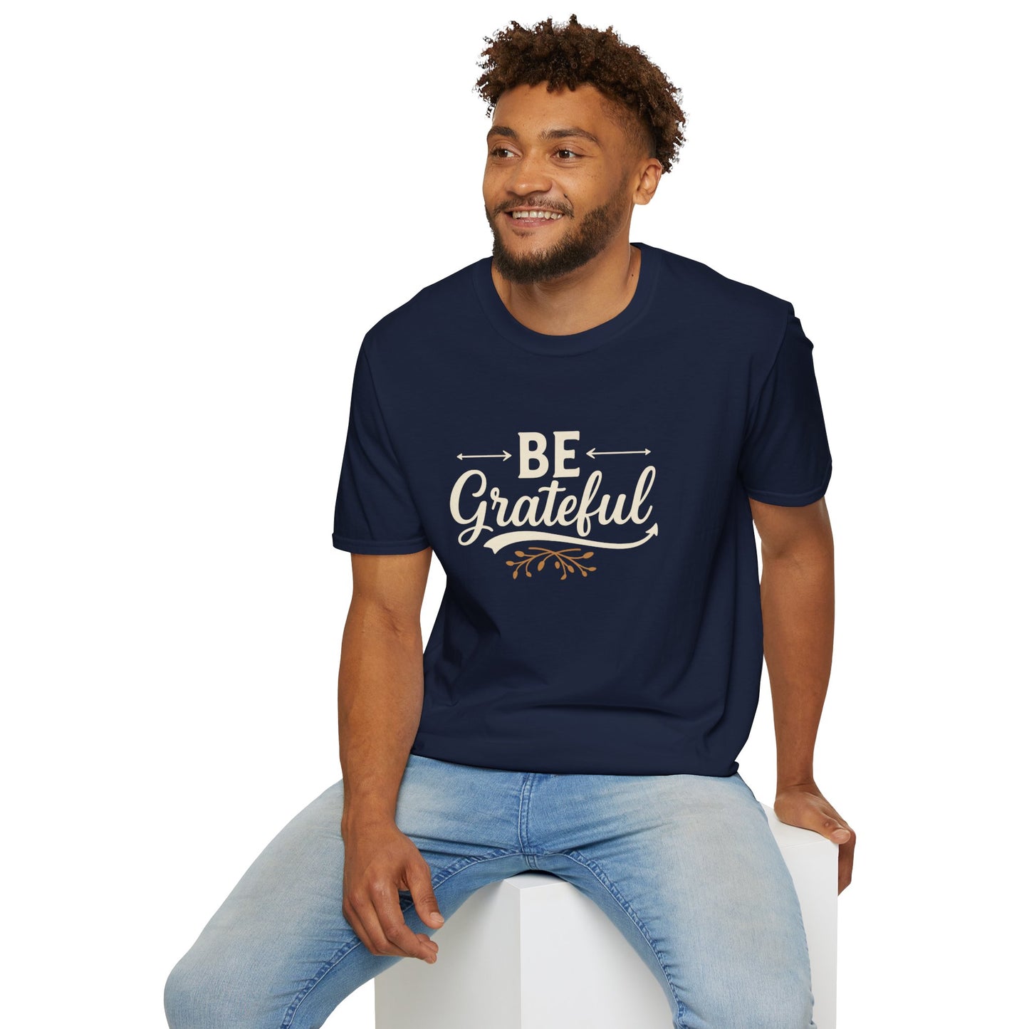 Be Grateful Unisex T-Shirt | Inspirational Tee for Everyday Wear, Gifts for Friends, Simple Style, Positive Vibes, Casual Apparel
