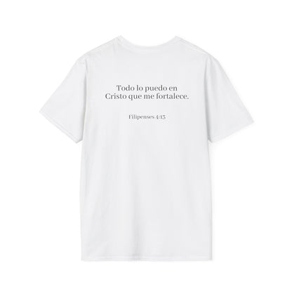 Todo lo Puedo en Cristo | Camiseta Cristiana Filipenses 4:13, Playera de Fe, Camiseta Religiosa Bíblica, Inspiración Espiritual, Regalo Cristiano Unisex