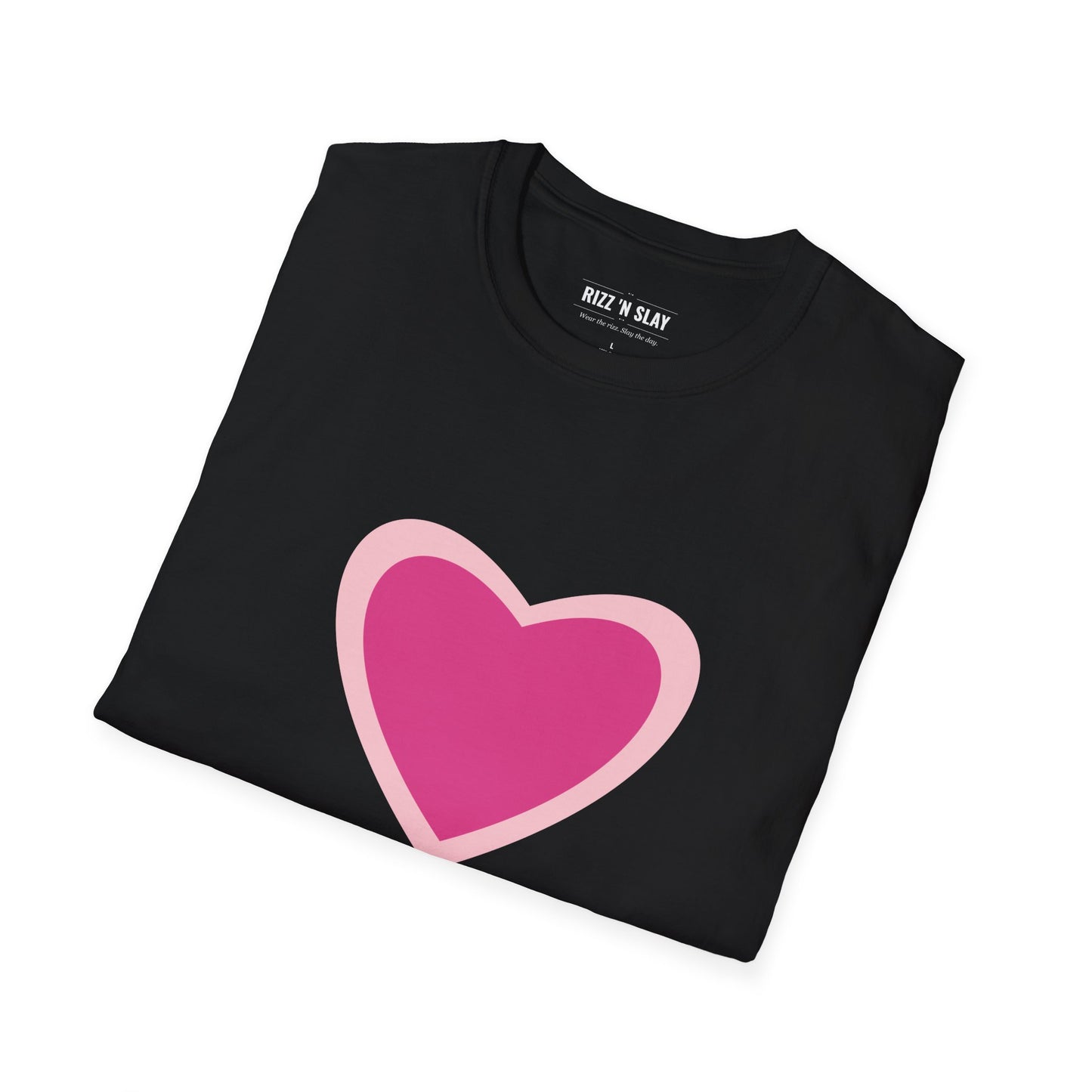 Pink Heart T‑Shirt — Cute Minimalist Valentine Tee