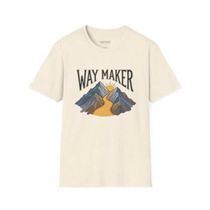 Way Maker Mountain T-Shirt — Inspirational Faith Graphic Tee