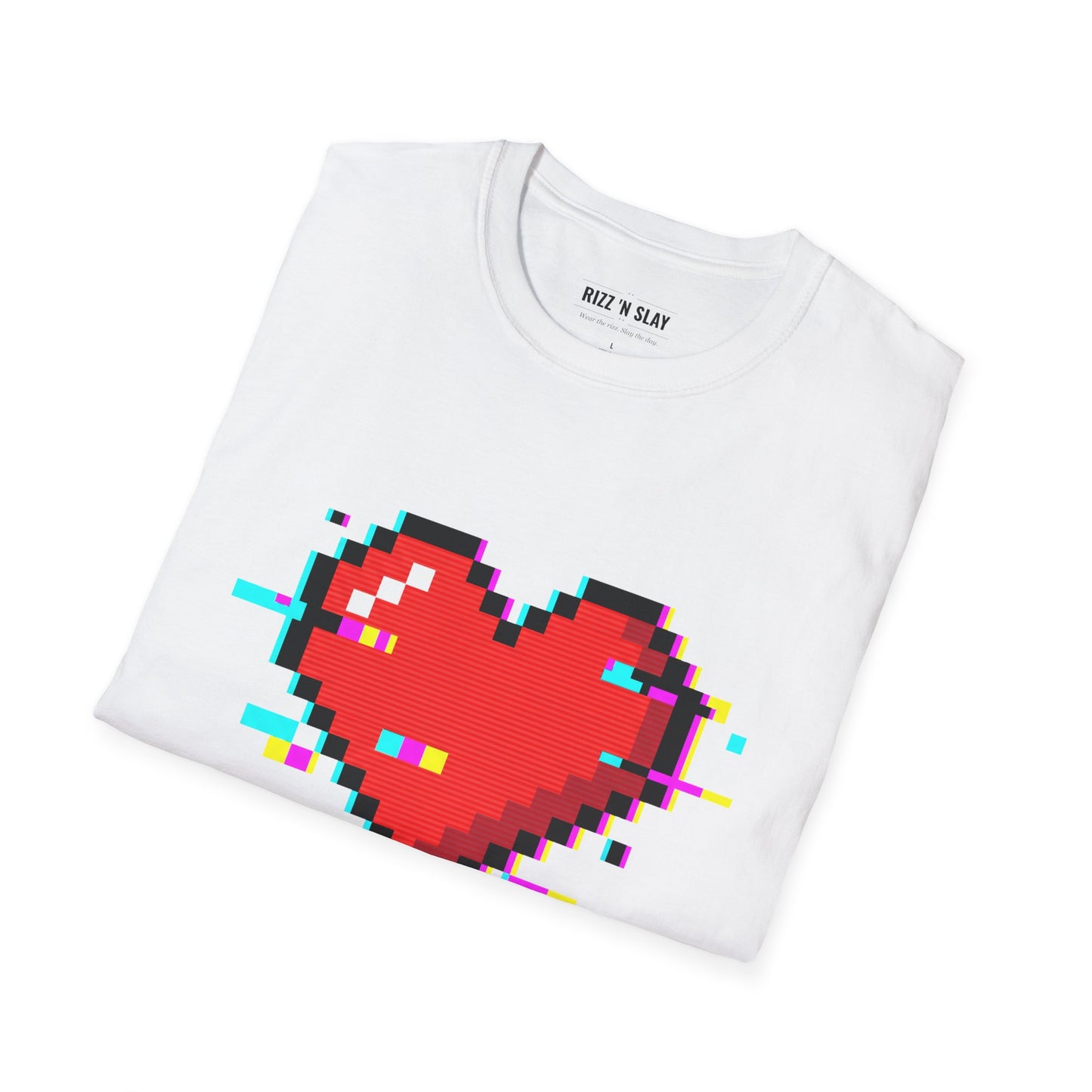 Pixel Heart T-Shirt - “Love, but make it digital” Glitch Heart Tee