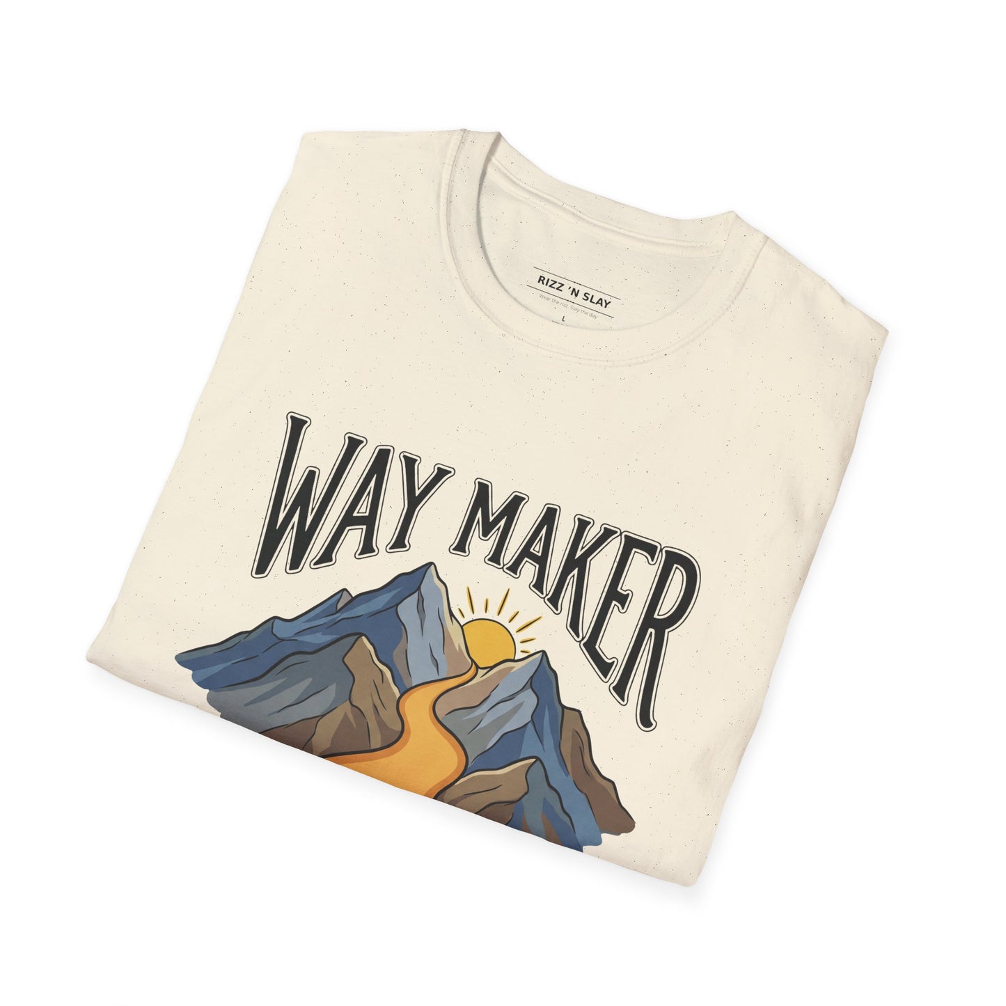 Way Maker Mountain T-Shirt — Inspirational Faith Graphic Tee