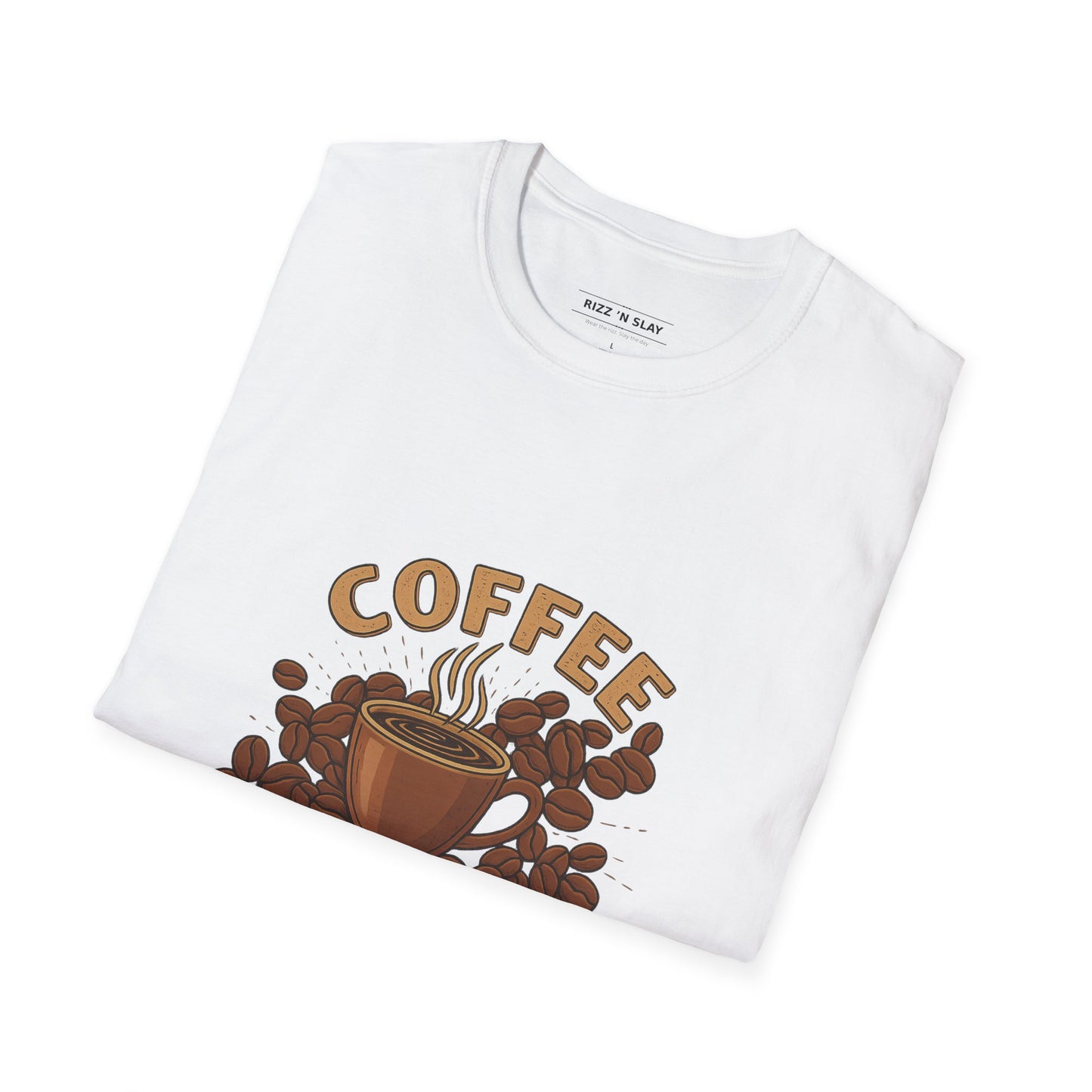 Coffee Lover T-Shirt — Vintage Steaming Cup & Beans Tee