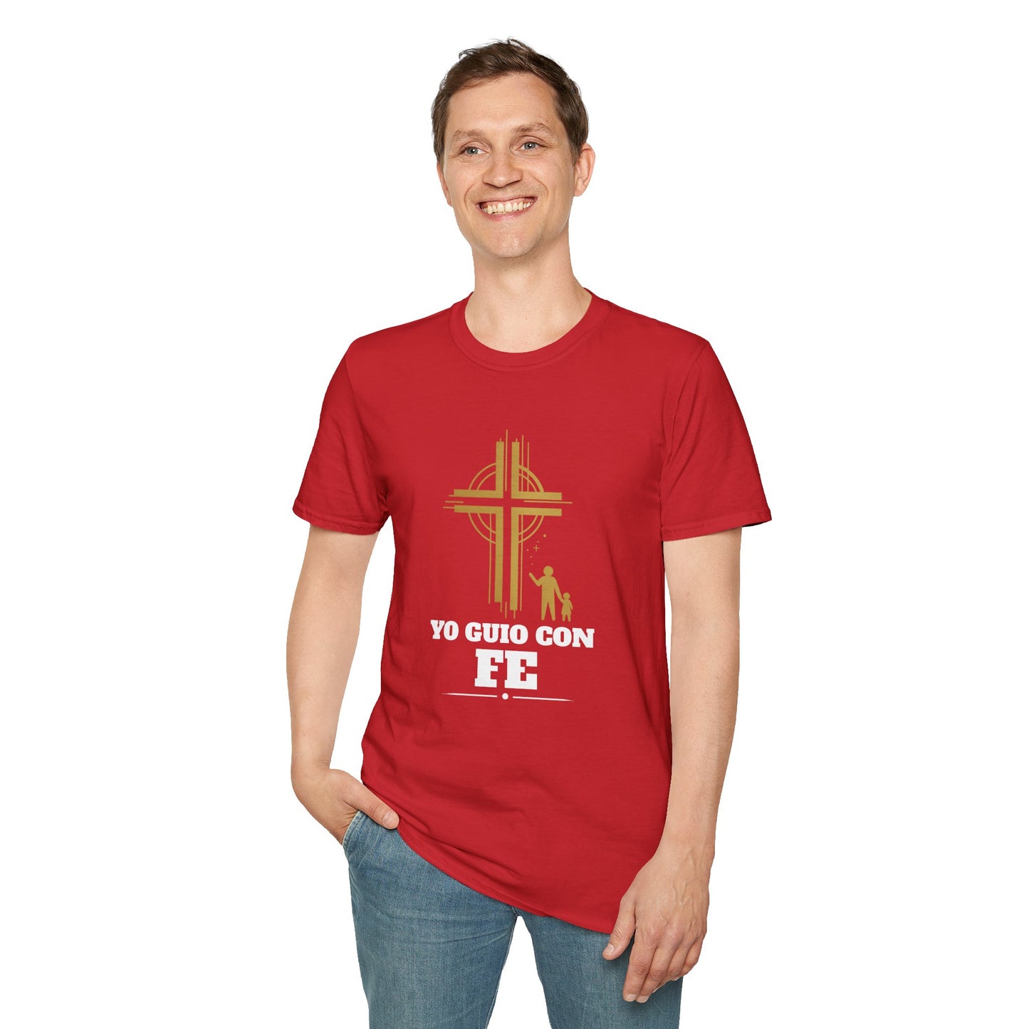 Yo Guío Con Fe - Faith-Based Men’s T-Shirt – Unisex Christian Tee