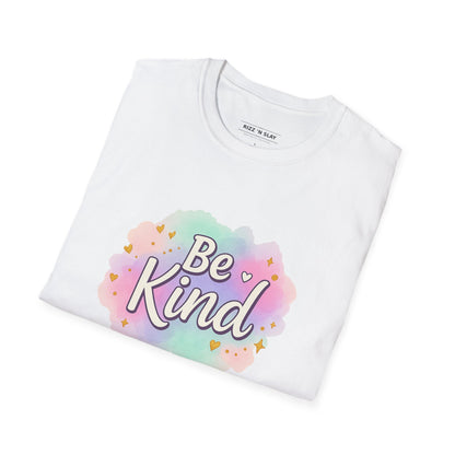 Be Kind Unisex Softstyle T-Shirt, Positive Vibe Tee, Casual Wear, Gift for Friends, Motivational Apparel, Everyday Essentials