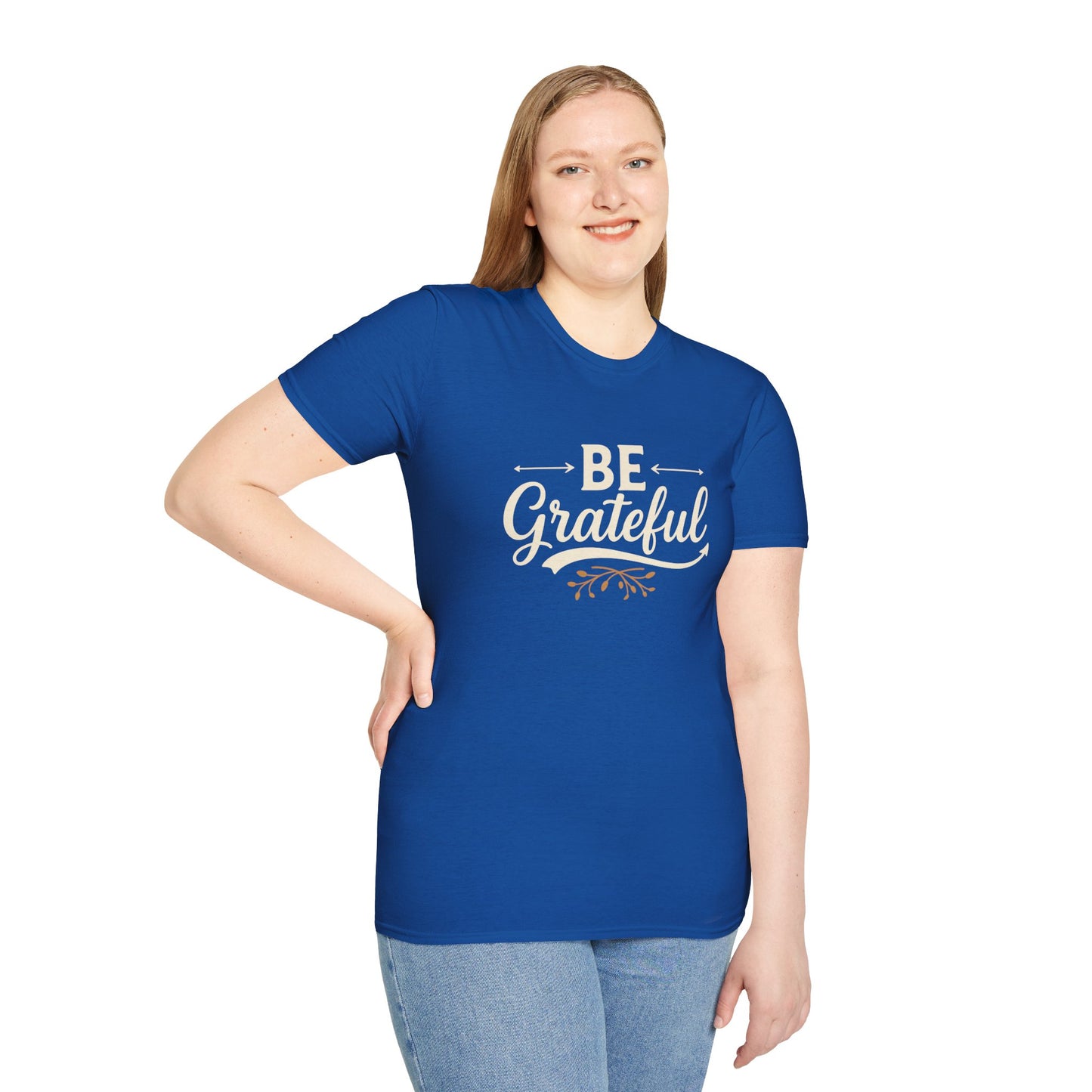 Be Grateful Unisex T-Shirt | Inspirational Tee for Everyday Wear, Gifts for Friends, Simple Style, Positive Vibes, Casual Apparel