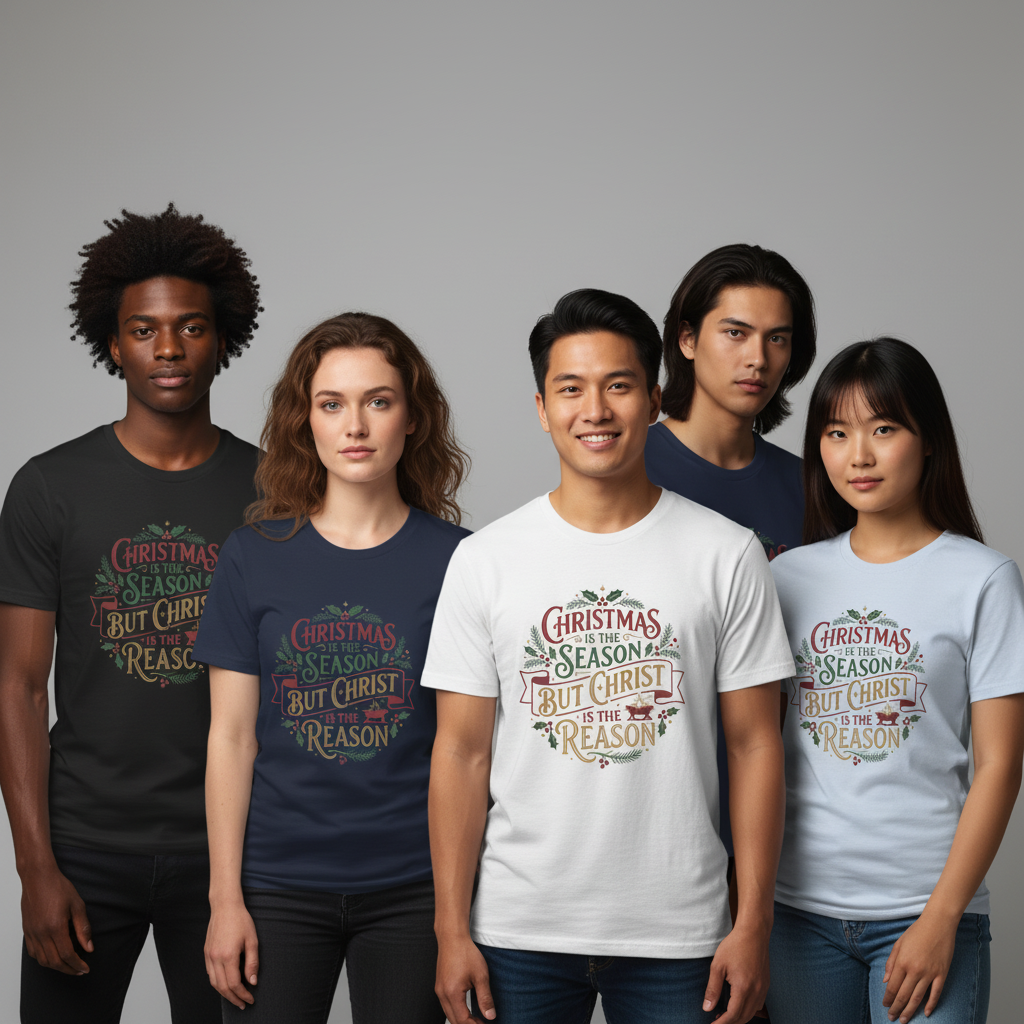 Christmas Is the Season But Christ Is the Reason T-Shirt