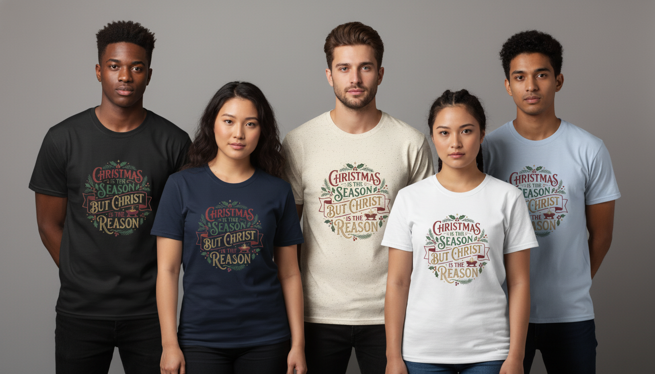 Christmas Is the Season But Christ Is the Reason T-Shirt